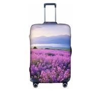 YKJJFVZ Lavender Fields Print Suitcase Protector For Travel,Stylish And Protective Bag Covers For Luggage, White, M