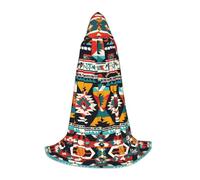 YKJJFVZ Native American Pattern Print Medieval And Renaissance Cloak With Hood,Wizard,Vampire And Halloween Costumes