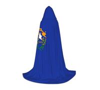 YKJJFVZ Nevada State Flag Print Medieval And Renaissance Cloak With Hood,Wizard,Vampire And Halloween Costumes