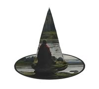 YKJJFVZ Scottish Retro Print Trendy Witch Hat,Creative Party Hats,Perfect For Creative And Spooky Costumes
