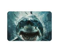 YKJJFVZ Shark Cum Print Front Door Rug for Indoor Outdoor Entrance,Welcome Mat with Flannel Fabric