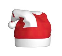 YKJJFVZ Swiss Flag Print Christmas Hat For Adults Unisex Xmas Hat,Christmas Decorations,For Holiday Parties