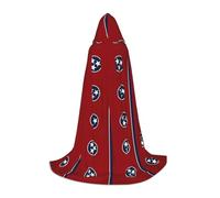 YKJJFVZ Tennessee State Flag Print Medieval And Renaissance Cloak With Hood,Wizard,Vampire And Halloween Costumes
