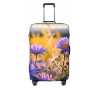 YKJJFVZ Wild Flowers And Cornflowers Daisies Print Suitcase Protector For Travel,Stylish And Protective Bag Covers For Luggage, White, XL