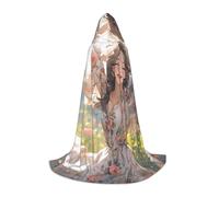 YKJJFVZ You Are Beautiful Print Medieval And Renaissance Cloak With Hood,Wizard,Vampire And Halloween Costumes