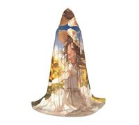 YKJJFVZ You Are My Sunshine Sunflower Print Medieval And Renaissance Cloak With Hood,Wizard,Vampire And Halloween Costumes