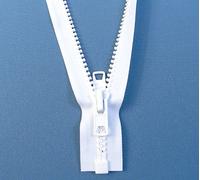 YKK #10 Heavy Duty Zipper, White, Marine Grade Metal Tab Slider, for Boat Canvas, Tents, Sleeping Bags, Jackets