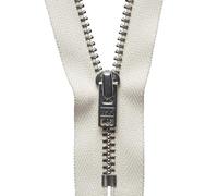 YKK Auto Lock Zip, No. 801 Light Ecru, 20 cm Length