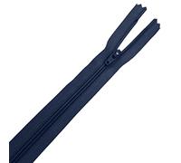 YKK Closed End Nylon Navy Blue Zipper, Heavy Duty Sewing Zipper, Metal Teeth for DIY Sewing Skirt, Luggage, Trousers, Bags, Purses, Dresses, Crafts Making, 12 Inch (30cm), 1pc