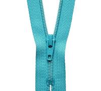 YKK Coil Zip, Metal,Nylon, No. 370 Dark Turquoise, 10 cm Length