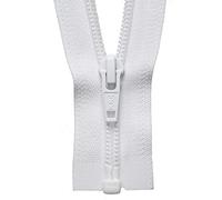 YKK Coil Zip, No. 501 White, 56 cm Length