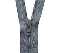 YKK Coil Zip, No. 577 Mid Grey, 30 cm Length