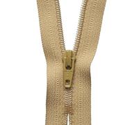 YKK Coil Zip, No. 845 Light Old Gold, 25 cm Length