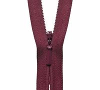 YKK Concealed Zip, No. 527 Dark Wine, 23 cm Length
