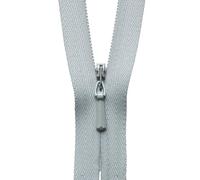 YKK Concealed Zip, No. 574 Pale Grey, 20 cm Length
