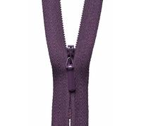 YKK Concealed Zip, No. 863 Damson, 20 cm Length