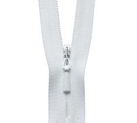 YKK Concealed Zip, Nylon, No. 501 White, 20 cm Length