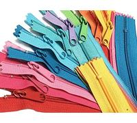 YKK Handbag Zippers #4.5 with Extra-Long Pull - Request Your Own Colors for Your YKK Zipper Assortment - Made in The USA - (25 Zippers) (24" Inches)