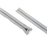 YKK Nylon Closed End Dress Zip 20cm Silver Grey - Each