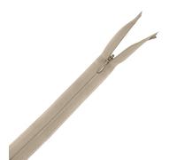 YKK Nylon Concealed Zip, Beige Closed End Invisible Zipper Lightweight & Durable Sewing Zipper for Evening Wear, Sewing Craft, Clothes, Pillow Case, 9 Inch (23cm), 1pc