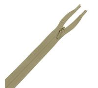 YKK Nylon Concealed Zip, Beige Invisible Zipper Closed End Medium Weight & Durable Sewing Zipper for Evening Wear, Sewing Craft, Clothes, Pillow Case, 9 Inch (23cm), 1pc