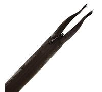 YKK Nylon Concealed Zip, Brown Closed End Invisible Zipper Lightweight & Durable Sewing Zipper for Evening Wear, Sewing Craft, Clothes, Pillow Case, 9 Inch (23cm), 1pc