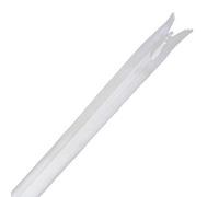 YKK Nylon Concealed Zip, White Closed End Invisible Zipper Lightweight & Durable Sewing Zipper for Evening Wear, Sewing Craft, Clothes, Pillow Case, 16 Inch (41cm), 1pc