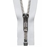 YKK Open Ended Zip, No. 501 White, 66 cm Length