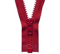 YKK Open Ended Zip, No. 519 Red, 46 cm Length