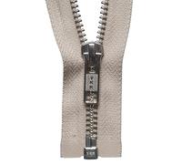 YKK Open Ended Zip, Suede,Metal, No. 572 Beige, 76 cm Length