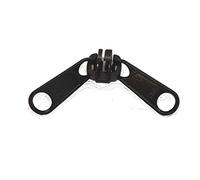 YKK Package of Four (4) #8 Coil Reversible Zipper Pull, Black