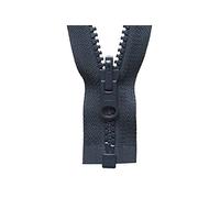 30"/ 76cm YKK Vislon Flip Over Zip: Dark Navy