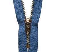 YKK Semi-Auto Lock Zip, No. 145 Slate Blue, 10 cm Length