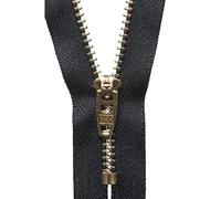 YKK Semi-Auto Lock Zip, No. 580 Black, 10 cm Length