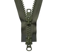 YKK Two Way Slider Zip, No. 566 Khaki, 66 cm Length, Fawn