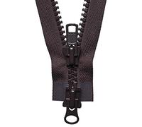 YKK Two Way Slider Zip, No. 570 Brown, 76 cm Length