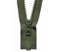 YKK Vislon Heavyweight Open-End Zip: 46cm or 18.11in: Khaki YKK Multicolor