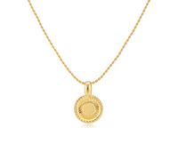 YKKZART Gold Necklace for Women 14k Gold Plated Simple Gold Necklace Dainty Gold Chain Choker Tiny Disc Coin Heart Pendant Necklaces for Women Christmas Gift, Brass, No Gemstone
