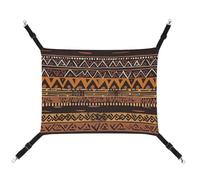 YKLBV Breathable African Mud Cloth Tribal Printed Pet Hammock - Space-Saving Solution for Cats, Dogs & Small Pets - Anywhere Comfort
