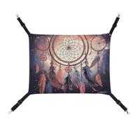 YKLBV Breathable Native American Dream Catcher Printed Pet Hammock - Space-Saving Solution for Cats, Dogs & Small Pets - Anywhere Comfort