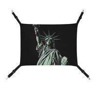 YKLBV Breathable Statue of Liberty Pattern Printed Pet Hammock - Space-Saving Solution for Cats, Dogs & Small Pets - Anywhere Comfort