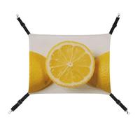 YKLBV Breathable Summer Lemon Printed Pet Hammock - Space-Saving Solution for Cats, Dogs & Small Pets - Anywhere Comfort
