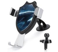 YKLBV Cell Phone Holders for Your Car Dashboard Windshield Vent Whales Traveling in Space Universal Car Mount for iPhone Other Smartphones
