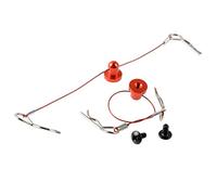 Yklhsocneg 2Pcs Anti-Lost Body Shell Wire Clip Pin with Screw Retainer for //Arram/Axial 1/10 RC Car Spare Red
