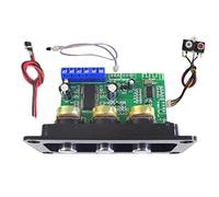 Yklhsocneg 30W Bluetooth Audio Amplifier Board with DC Female Cable+Remote Control+AUX Cable BT5.0 Mono Subwoofer Amplifier Kit