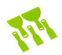 Yklhsocneg 5 Pieces Plastic Knife Set Flexible Paint Scrapers Tool for Spackling, Patching, Wallpaper, Baking, Wall