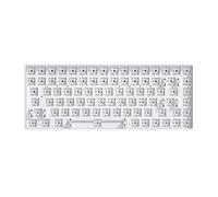 Yklhsocneg 84 Key Hot-Swappable Mechanical Keyboard 3 Mode Bluetooth 2.4G Wireless Customized Mechanical Keyboard Kit White