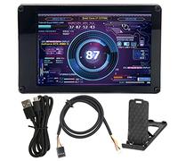 Yklhsocneg AIDA64 Chassis Display 3.5-Inch IPS LCD 320X480 USB Computer Secondary Screen with 4Pin Motherboard Adapter Cable 9-Pin