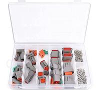 Yklhsocneg Electrical Plug, 8 Sets 2 3 4 6 8 12 Pin for Deutsch DT Connector Assortment Kit