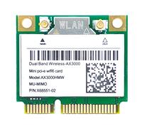 Yklhsocneg Network Card AX200 AX3000HMW Mini PCI-E WiFi 6 Wireless Adapter 2.4G/5G Bluetooth 5.1 802.11AX for Win10